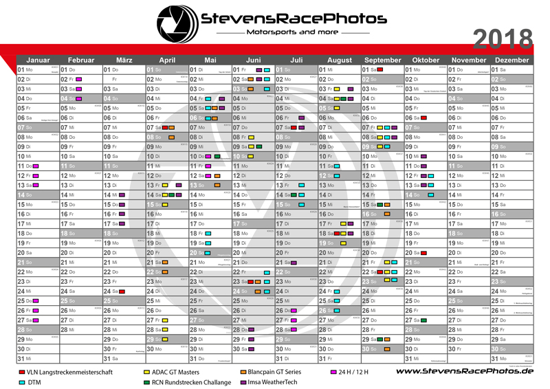 Motorsportkalender 2018